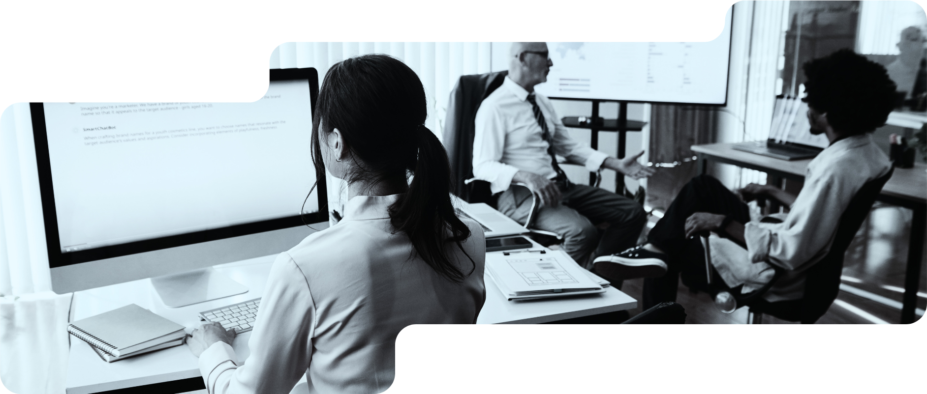 People working in an office